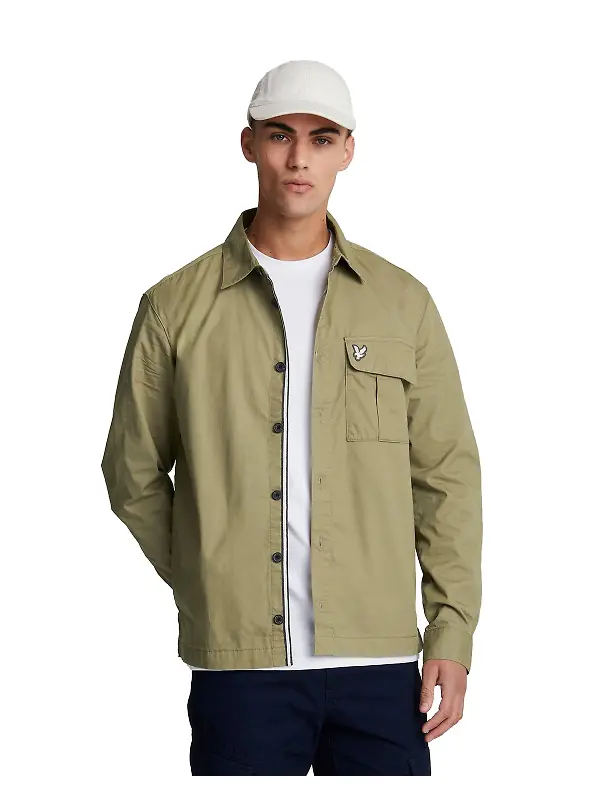 Product image of Lyle & Scott Men's Premium Pleated Pocket Overshirt - Woolwich