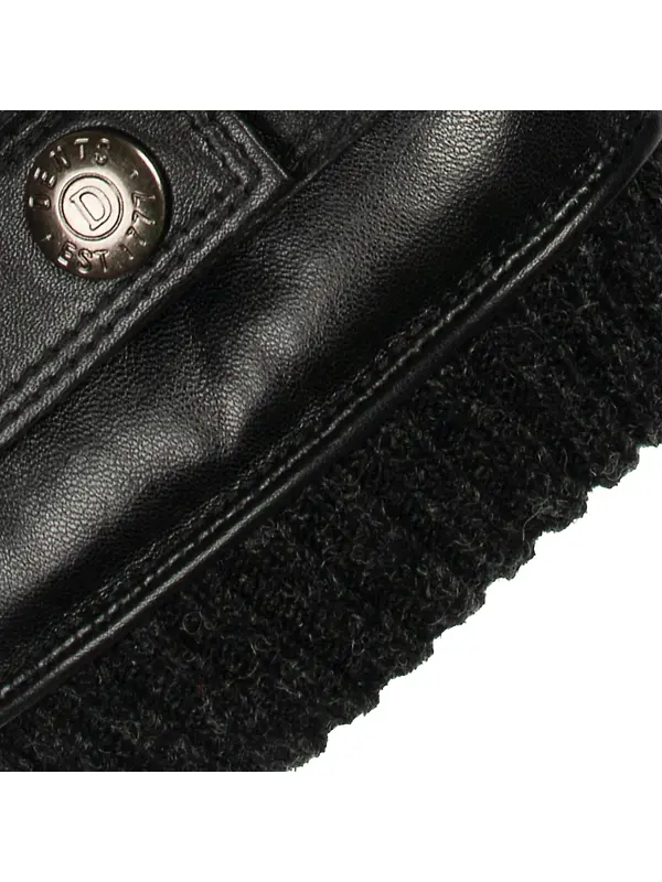 Dents Men's Skipton Water-Resistant Faux Fur-Lined Leather Gloves - Black Image 10