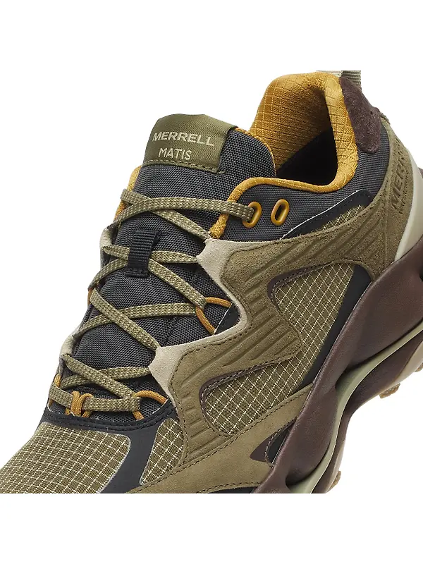 Merrell Men's Speedarc Matis Leather Waterproof Trainers - Loden Image 8