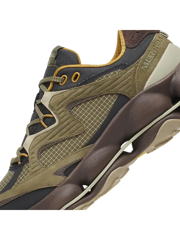 Merrell Men's Speedarc Matis Leather Waterproof Trainers - Loden Image 9