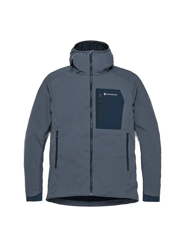 Montane Men's Khamsin Lite Hooded Softshell Jacket - Dark Sky Image 1