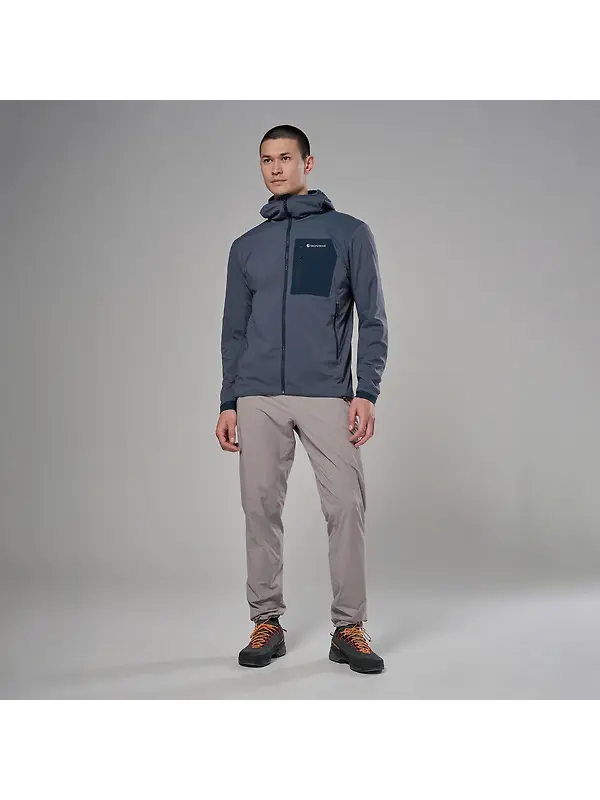 Montane Men's Khamsin Lite Hooded Softshell Jacket - Dark Sky Image 4