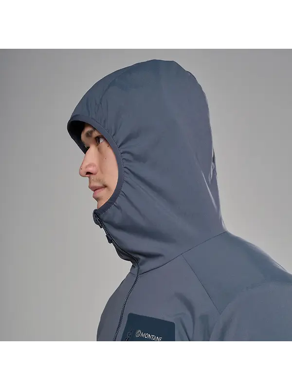 Montane Men's Khamsin Lite Hooded Softshell Jacket - Dark Sky Image 8