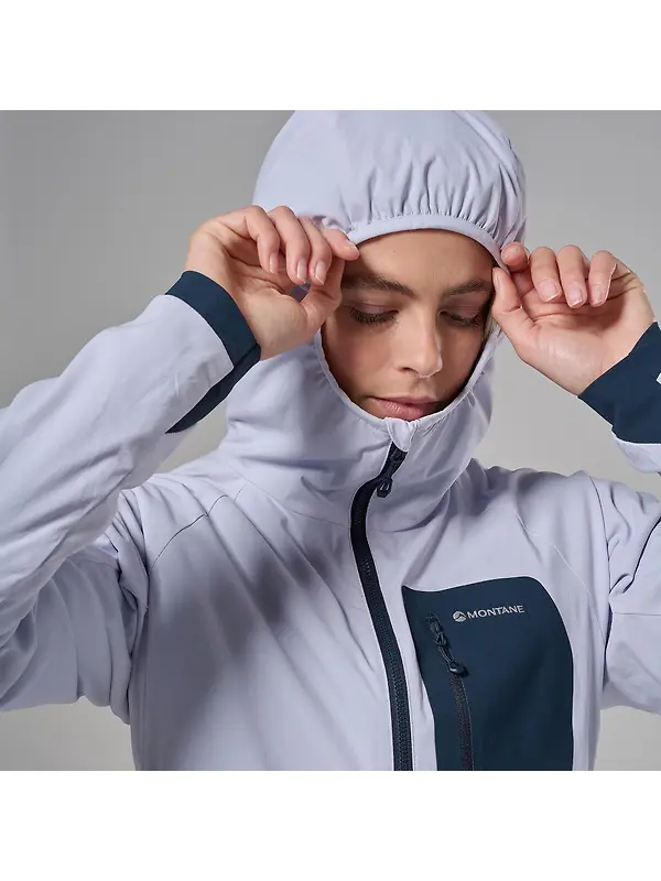 Montane Women's Khamsin Lite Hooded Softshell Jacket - Lilac Haze Image 8