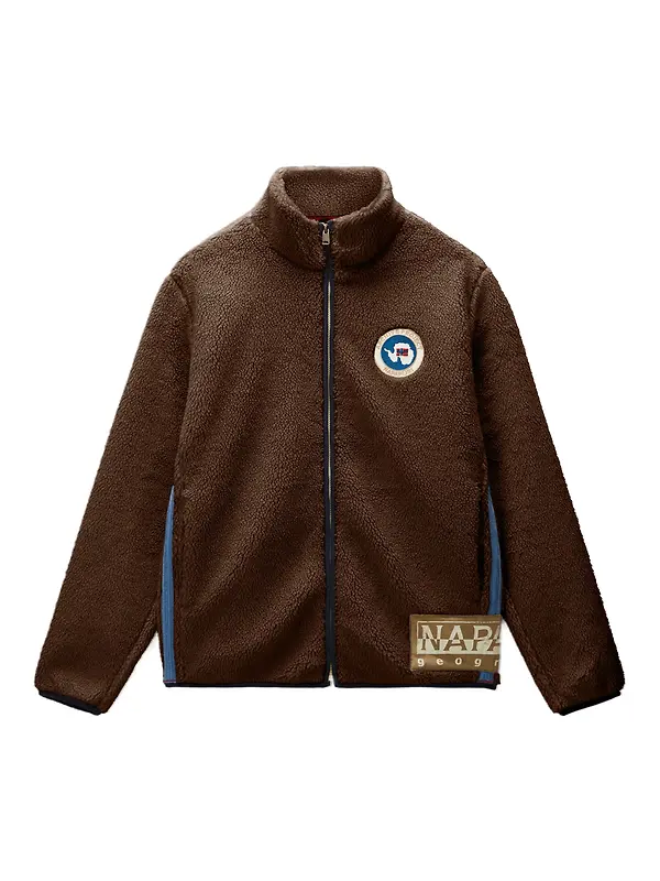 Napapijri Men's Archive Full Zip Fleece - Demitasse Image 1