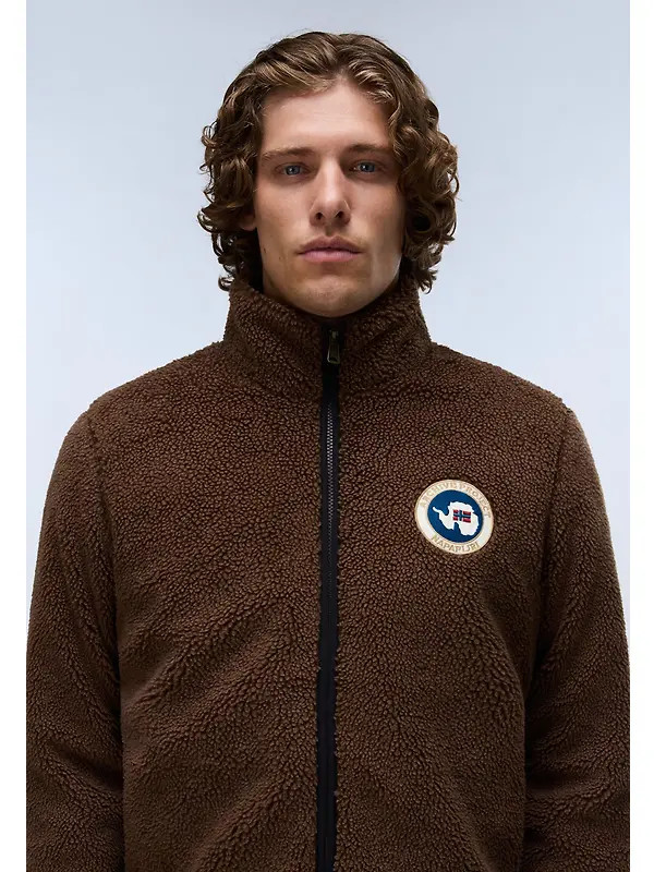 Napapijri Men's Archive Full Zip Fleece - Demitasse Image 2