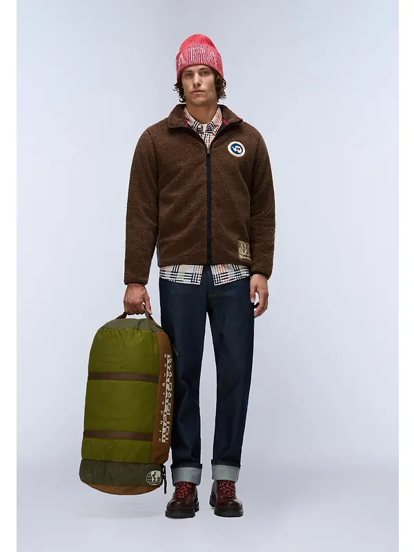 Napapijri Men's Archive Full Zip Fleece - Demitasse Image 3