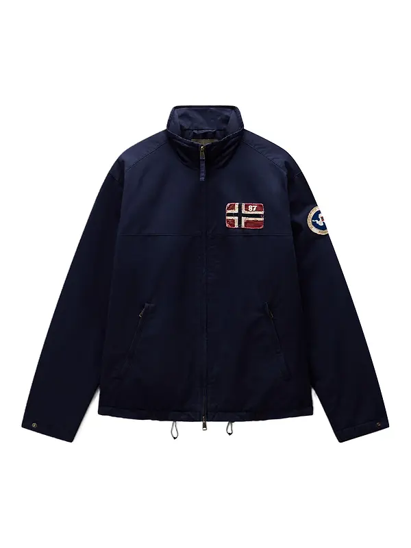 Napapijri Men's Archive Stand Jacket - Blue Marine Image 1