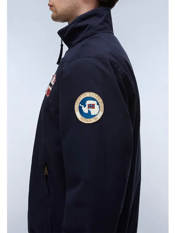 Napapijri Men's Archive Stand Jacket - Blue Marine Image 7
