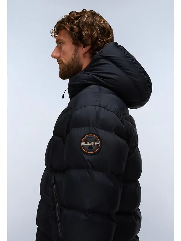 Napapijri Men's Molveno Hooded Puffer Jacket - Black Image 5