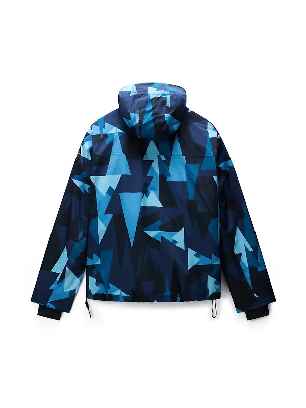 Napapijri Men's Rainforest Next All Over Print Anorak Jacket - Blue Image 10