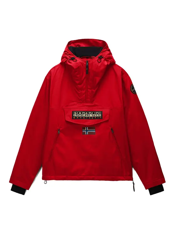 Napapijri Men's Rainforest Next Winter Anorak Jacket - Red Image 1