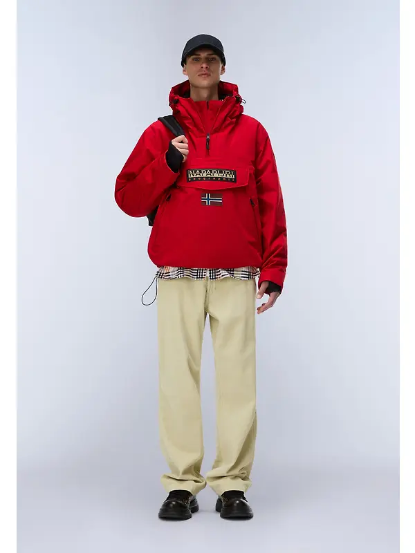 Napapijri Men's Rainforest Next Winter Anorak Jacket - Red Image 3