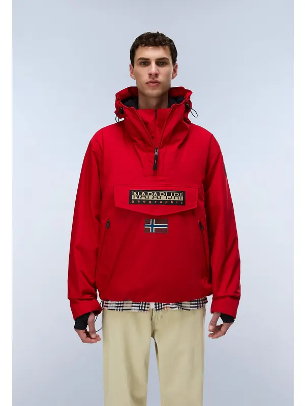 Napapijri Men's Rainforest Next Winter Anorak Jacket - Red Image 4