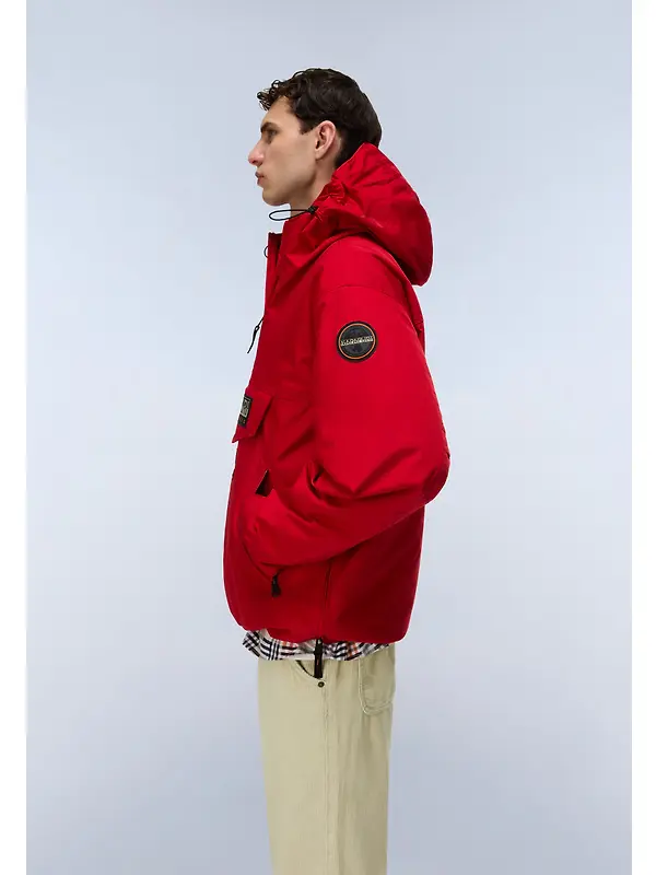 Napapijri Men's Rainforest Next Winter Anorak Jacket - Red Image 5