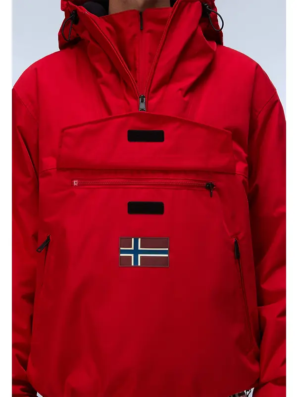 Napapijri Men's Rainforest Next Winter Anorak Jacket - Red Image 7