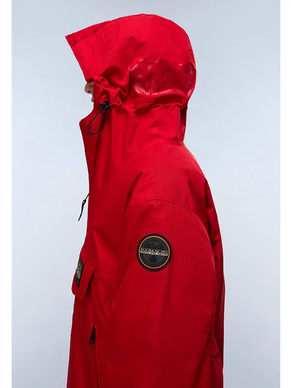 Napapijri Men's Rainforest Next Winter Anorak Jacket - Red Image 8