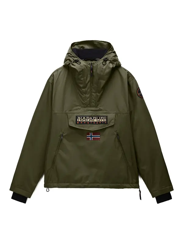 Napapijri Men's Rainforest Next Winter Anorak Jacket - Olive Night Image 1