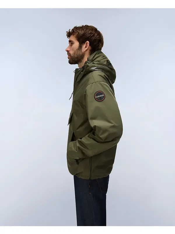 Napapijri Men's Rainforest Next Winter Anorak Jacket - Olive Night Image 5