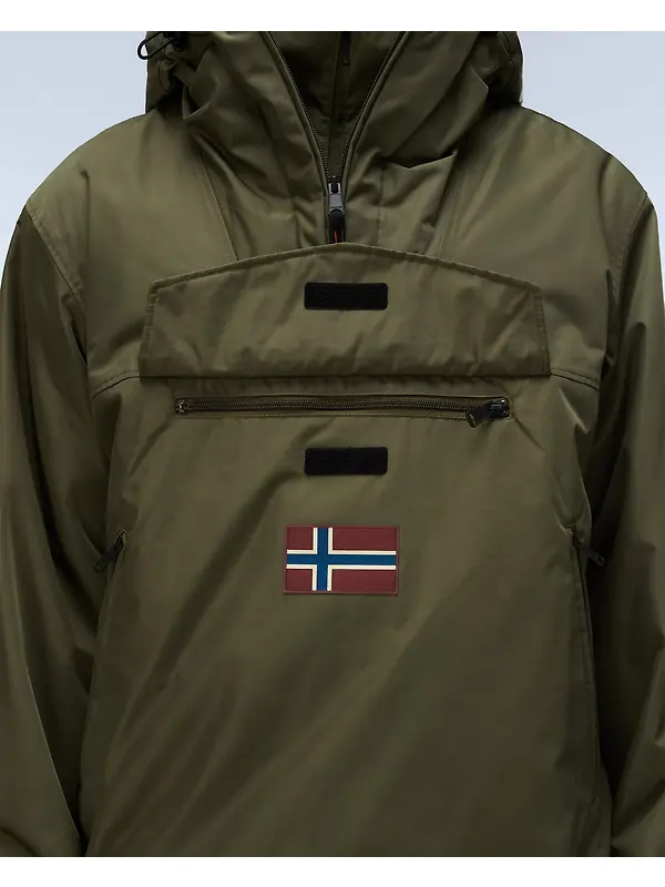 Napapijri Men's Rainforest Next Winter Anorak Jacket - Olive Night Image 7
