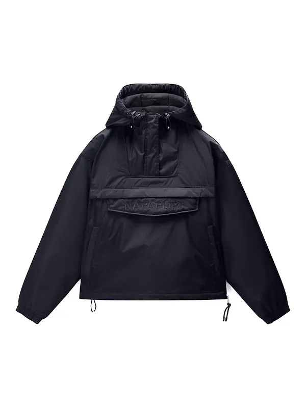 Napapijri Women's Rainforest Optique Anorak Jacket - Black Antracite Image 1
