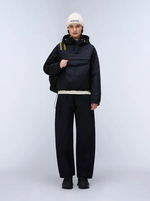 Napapijri Women's Rainforest Optique Anorak Jacket - Black Antracite Image 3