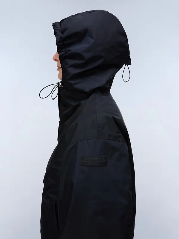 Napapijri Women's Rainforest Optique Anorak Jacket - Black Antracite Image 7