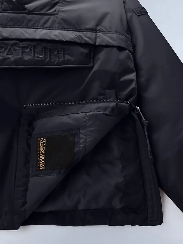 Napapijri Women's Rainforest Optique Anorak Jacket - Black Antracite Image 8