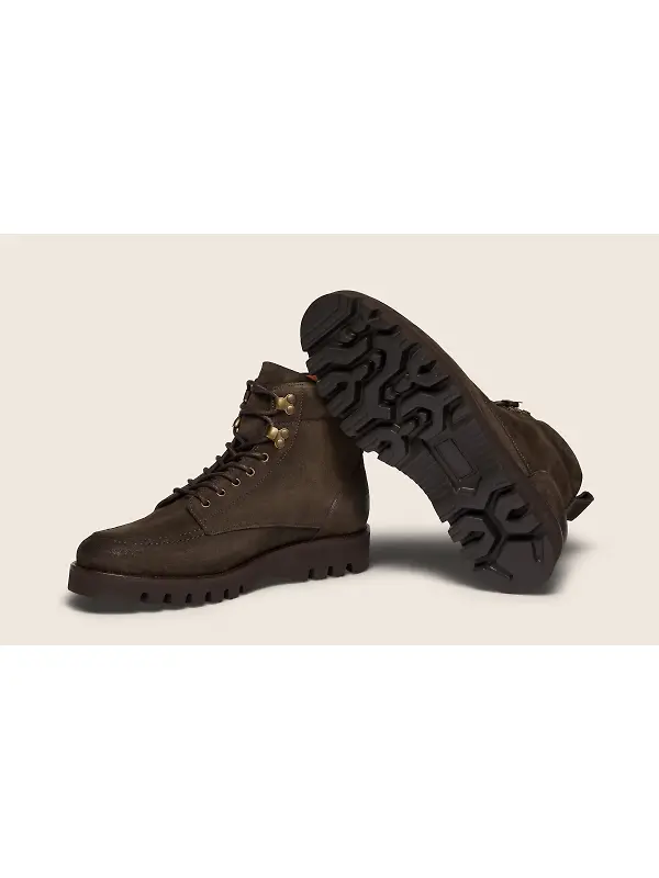 Oliver Sweeney Men's Bolhas Calf Suede Moc Toe Boots - Chocolate Suede Image 3