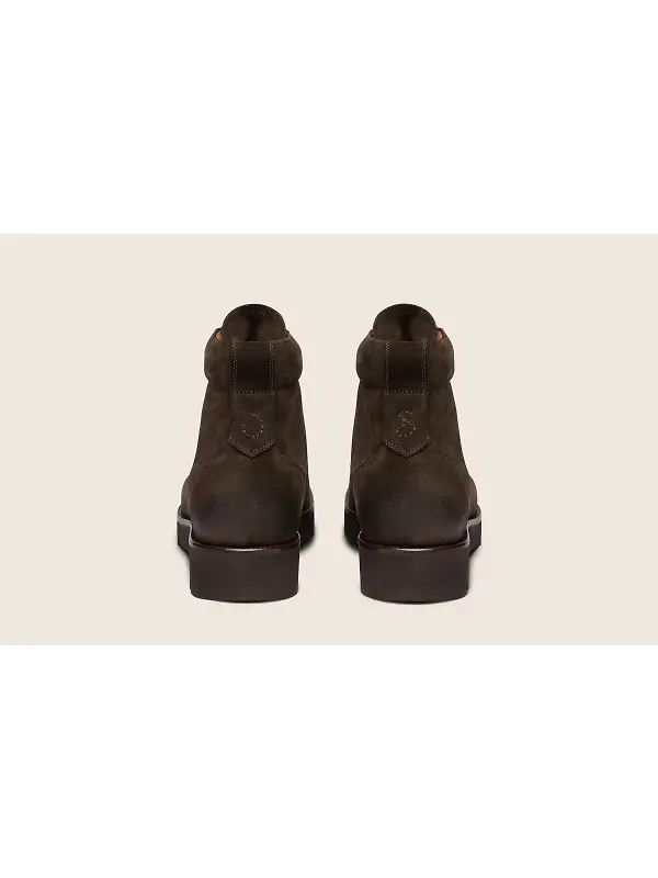Oliver Sweeney Men's Bolhas Calf Suede Moc Toe Boots - Chocolate Suede Image 4