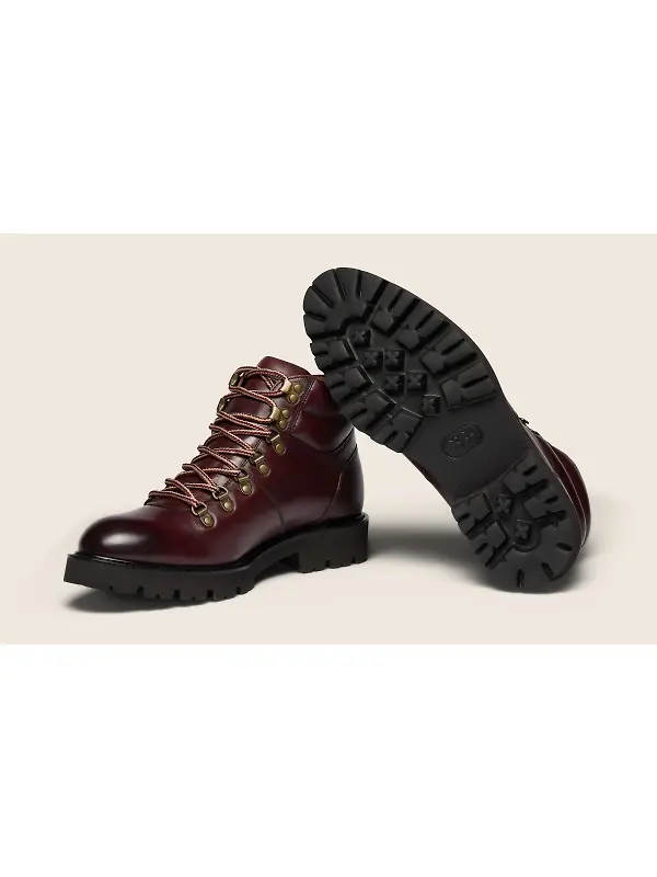 Oliver Sweeney Men's Camerton Calf Leather Hiker Boots - Burgundy Image 3