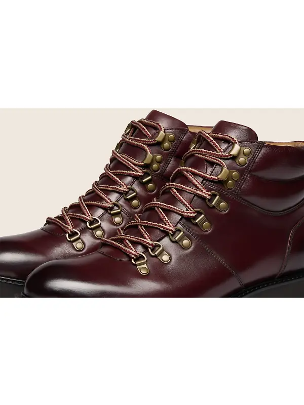 Oliver Sweeney Men's Camerton Calf Leather Hiker Boots - Burgundy Image 5