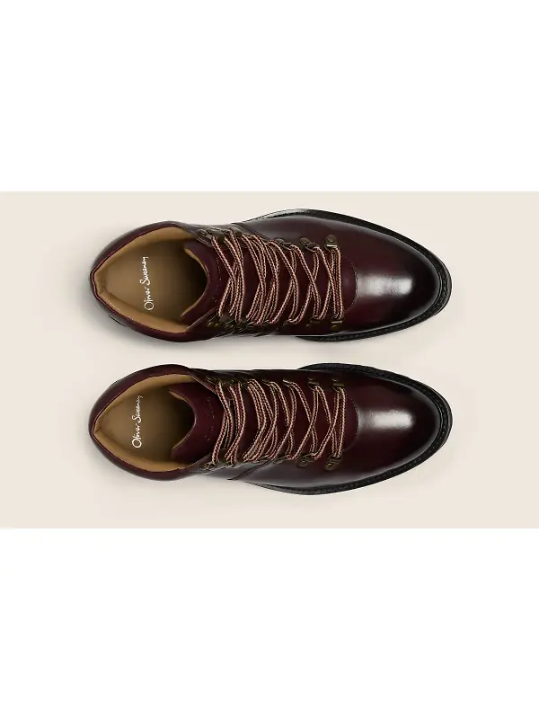 Oliver Sweeney Men's Camerton Calf Leather Hiker Boots - Burgundy Image 6