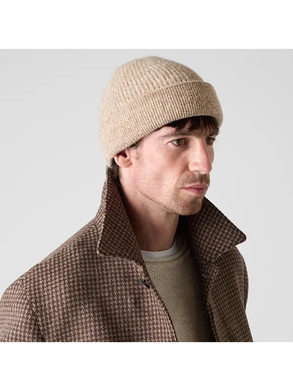 Oliver Sweeney Men's Denton Beanie Hat - Camel Image 2