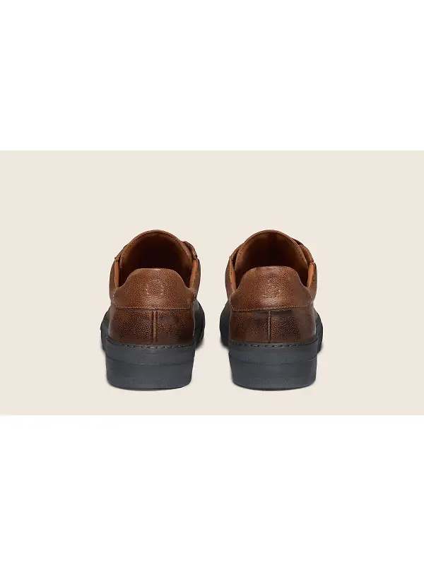 Oliver Sweeney Men's Piodao Grained Calf Leather Cupsole Trainers - Tan Image 4