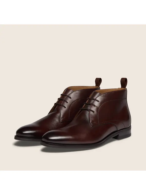 Oliver Sweeney Men's Silverdale Leather Chukka Boots - Dark Brown Image 2