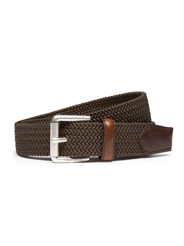 Oliver Sweeney Men's Sorico Woven Belt - Brown Image 2