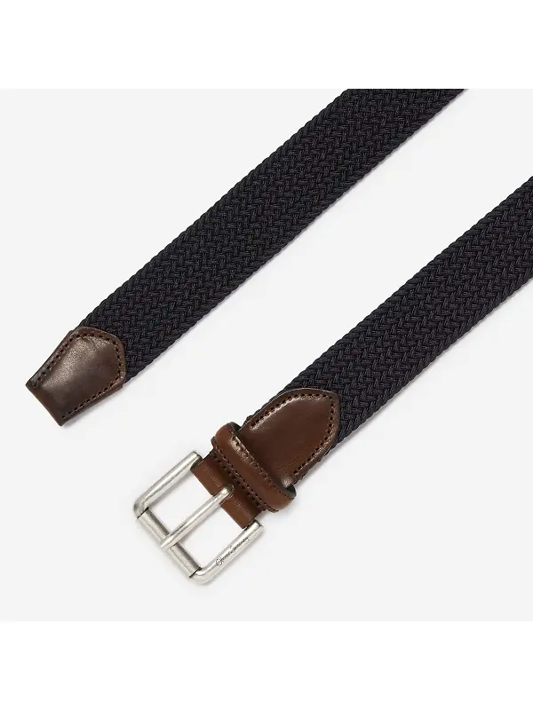 Oliver Sweeney Men's Sorico Woven Belt - Navy Image 3