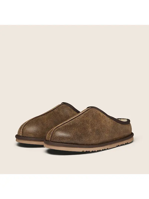 Oliver Sweeney Men's Yaxley Shearling Mule Slippers - Brown Image 2