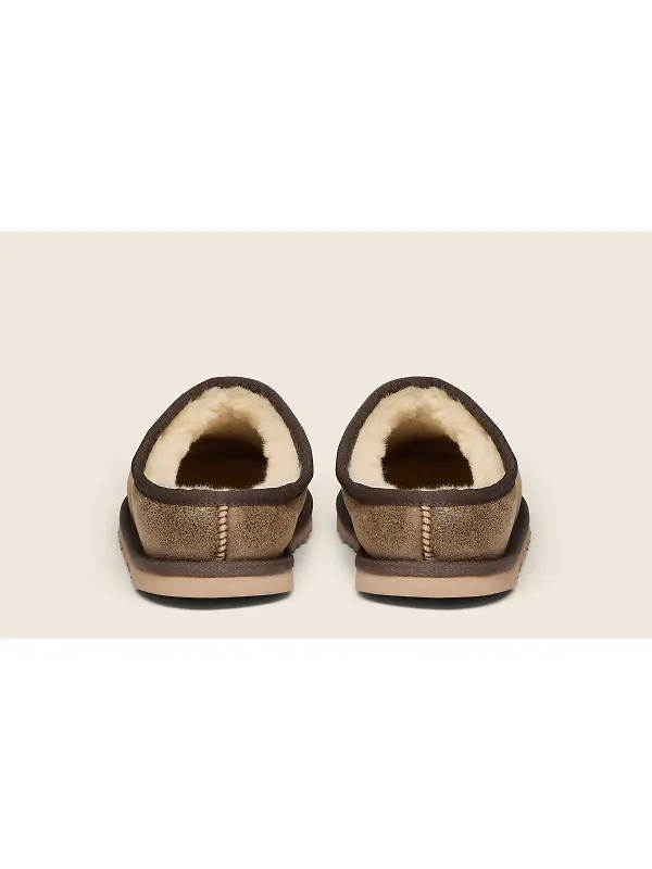 Oliver Sweeney Men's Yaxley Shearling Mule Slippers - Brown Image 4
