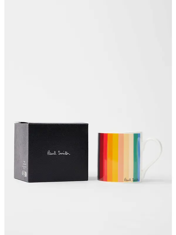 Paul Smith Bone China Print Mug 300ml - Stripe Image 2