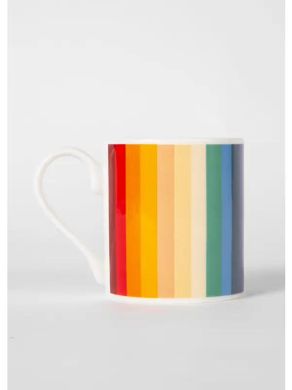 Paul Smith Bone China Print Mug 300ml - Stripe Image 3