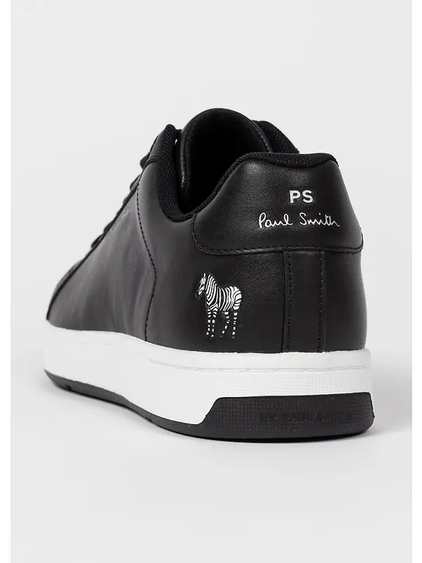 Paul Smith Men's Albany Zebra Trainers - Black Leather Image 5