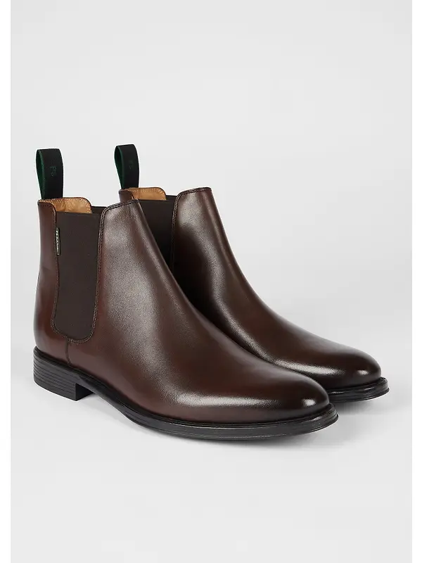 Paul Smith Men's Augustus Boots - Brown Leather Image 5