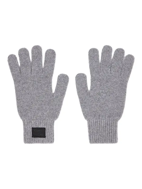Paul Smith Men's Cashmere-Blend Gloves - Slate Image 1