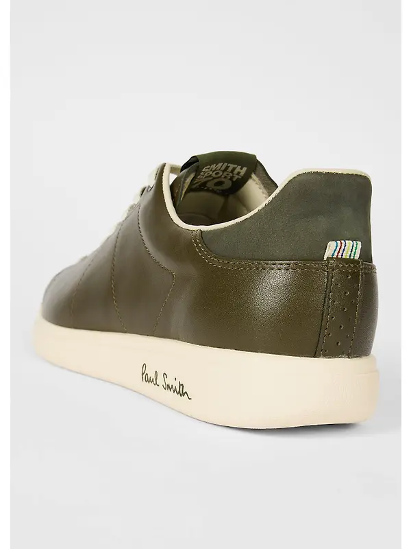Paul Smith Men's Chip Trainers - Khaki Leather Image 3