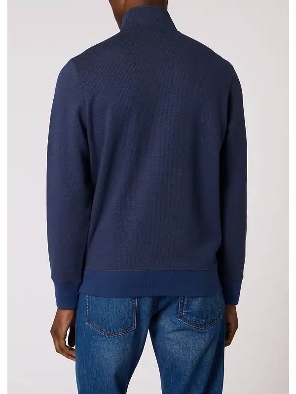 Paul Smith Men's Classic Half Zip Top - Indigo Image 2