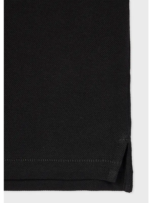 Paul Smith Men's Cotton-Piqué Zebra Logo Polo Shirt - Black Image 3