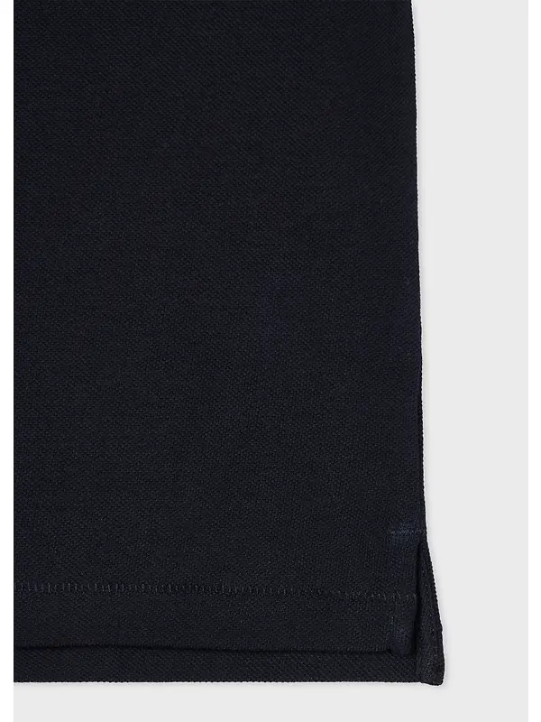 Paul Smith Men's Cotton-Piqué Zebra Logo Polo Shirt - Navy Image 3