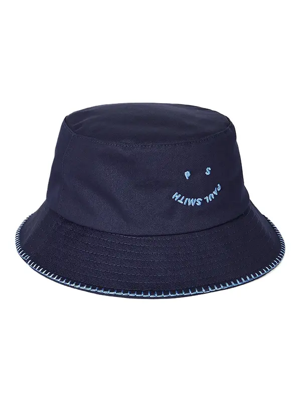 Paul Smith Men's Happy Bucket Hat - Navy Image 1